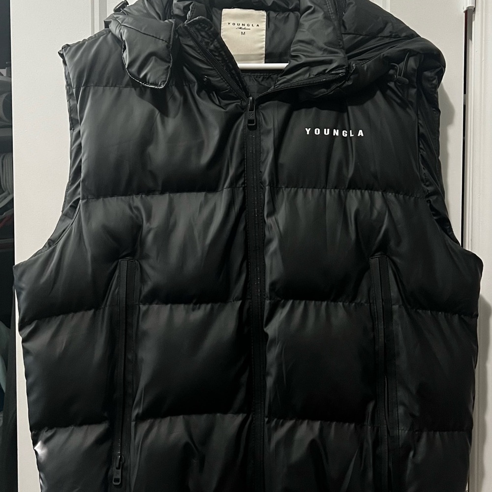 YoungLA Charcoal Puffer Vest